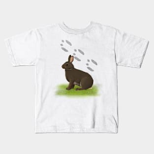 Rabbit Tracks Kids T-Shirt